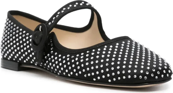 Georgia crystal-embellished Mary Janes - Image 2