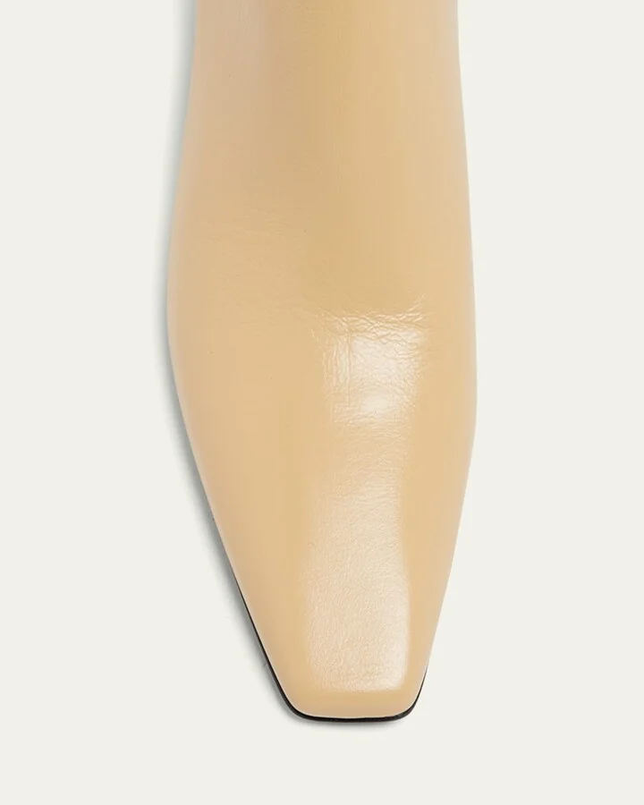 Georgia Leather Block-Heel Booties - Image 6