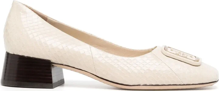 Georgia logo-plaque pumps