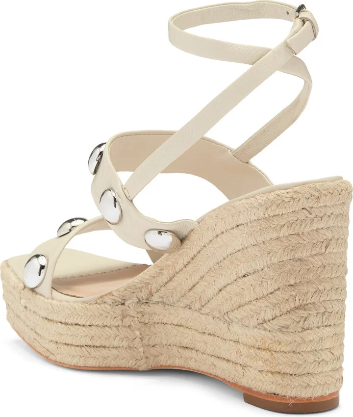Georgia Studded Espadrille Ankle Strap Platform Wedge Sandal - Image 2