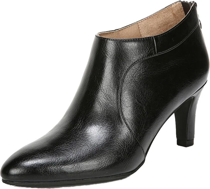 Georgia Womens Faux Leather Almond Toe Booties