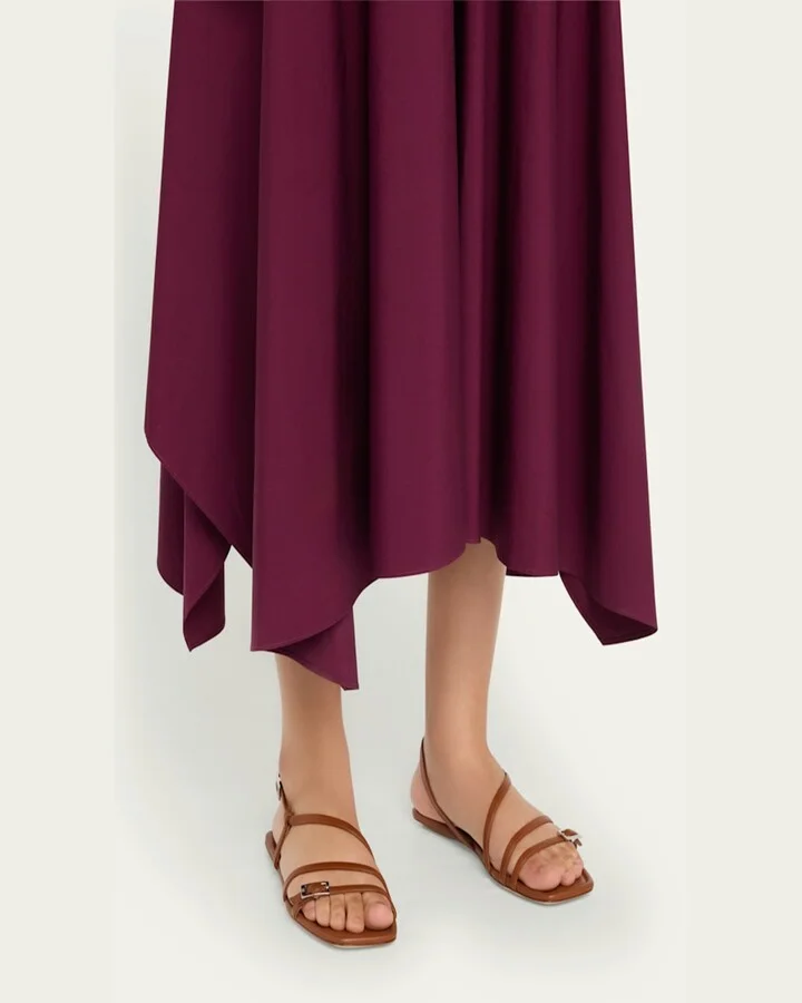 Georgie Leather Strappy Flat Sandals - Image 2