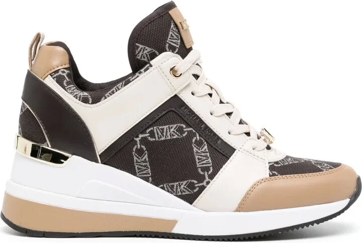 Georgie logo-debossed sneakers