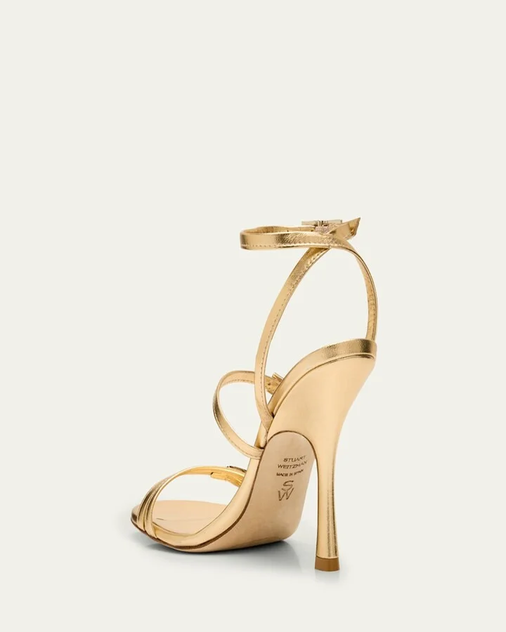 Georgie Metallic Buckles Strappy Sandals - Image 5