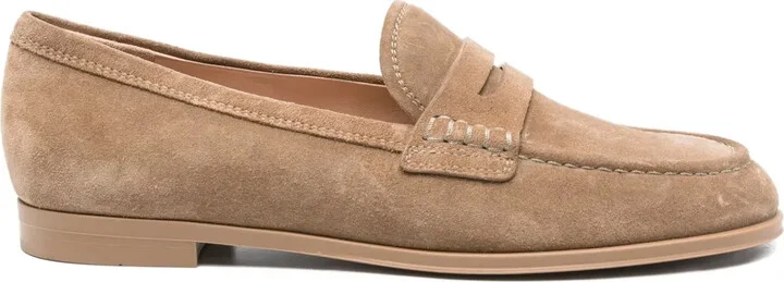 Georgie penny suede loafers