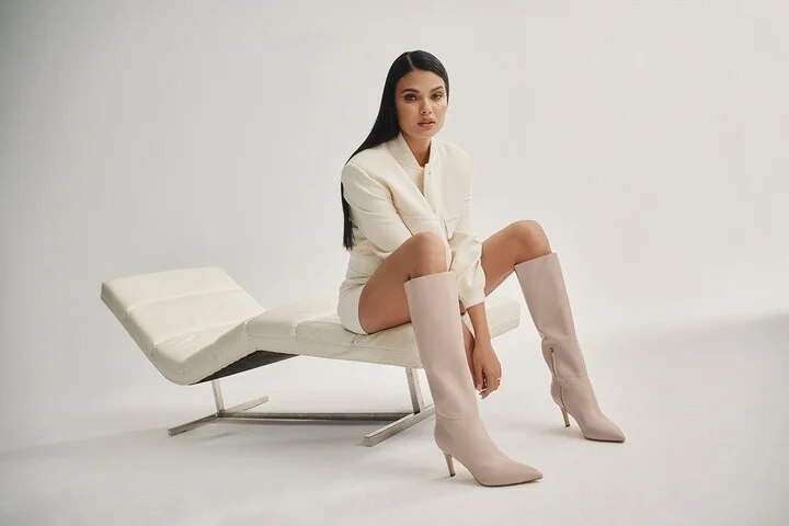 Georgiey Pointed Toe Knee High Boot - Image 2