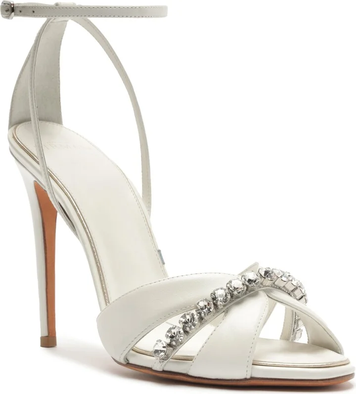 Georgina Crystal Ankle Strap Bridal Sandal
