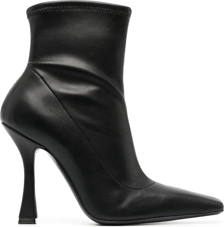 Geraldine 100mm leather boots