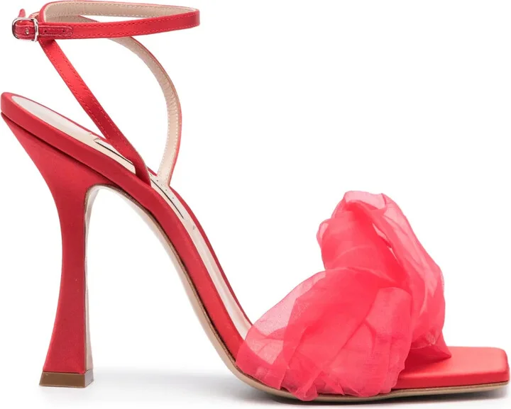Geraldine Helen satin sandals