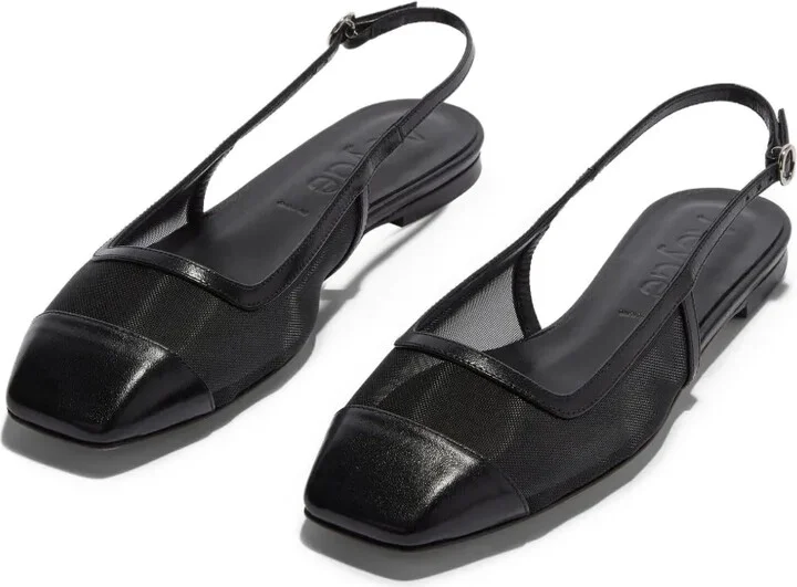 Geraldine mesh-panel slingback ballet flats - Image 2