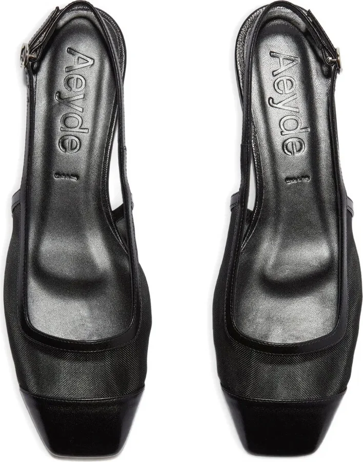 Geraldine mesh-panel slingback ballet flats - Image 3
