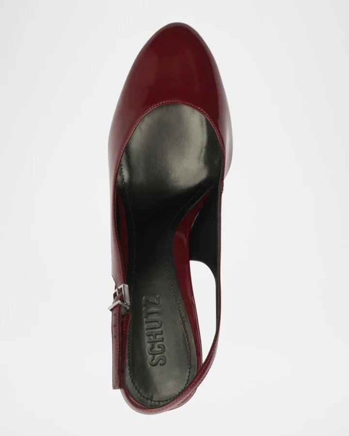 Geraldine Patent Slingback Pumps - Image 3