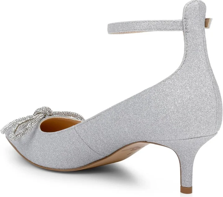 Geranium Pointed Toe Kitten Heel Pump - Image 2