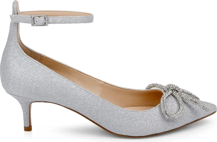 Geranium Pointed Toe Kitten Heel Pump - Image 3