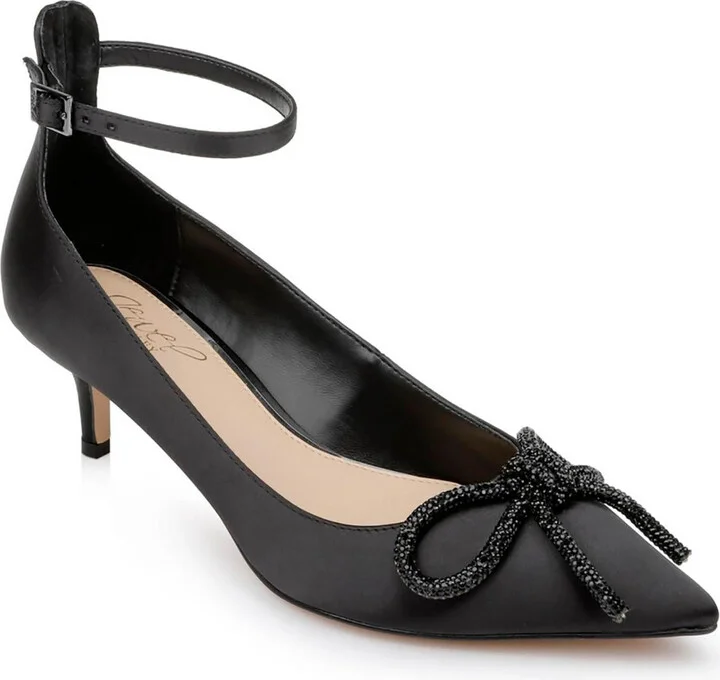 GERANIUM Womens Satin Ankle Strap