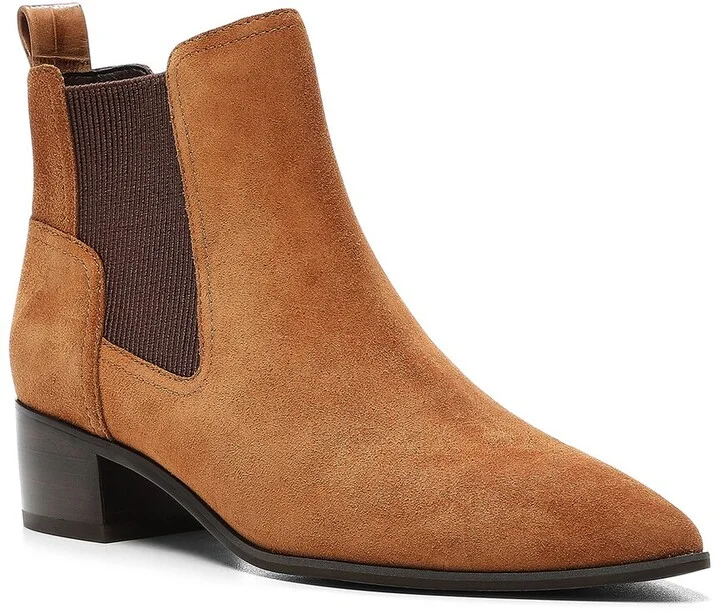 Gerri Leather & Suede Bootie