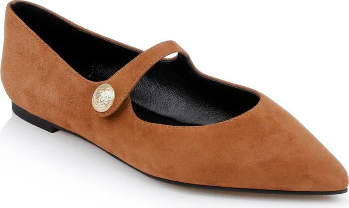 Gersende Mary Jane Pointed Toe Flat