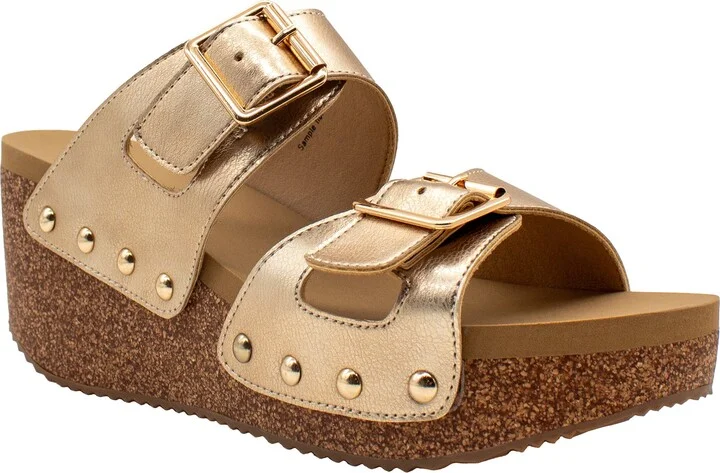 Gertrude Platform Wedge Slide Sandal