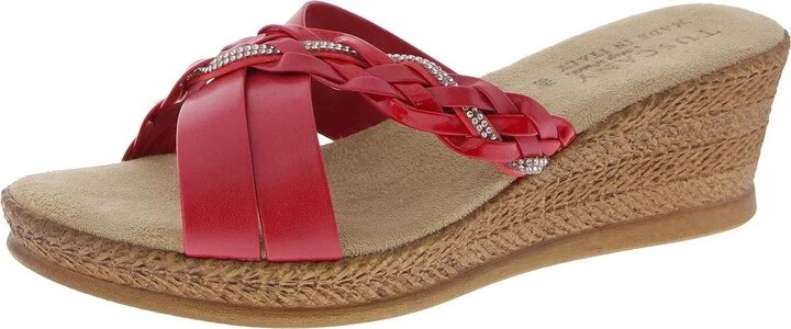 Gessica Womens Strappy Slip On Espadrilles