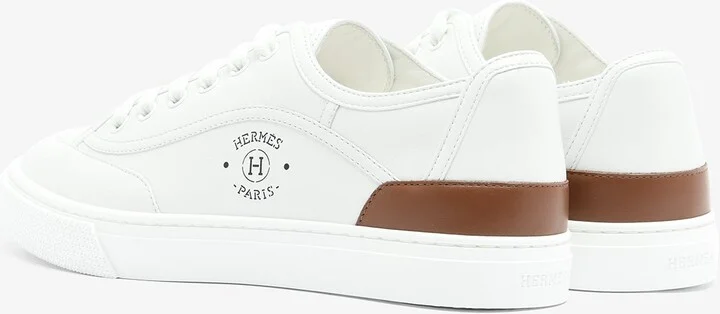 Get Low-Top Sneakers in White Calfskin - Image 2