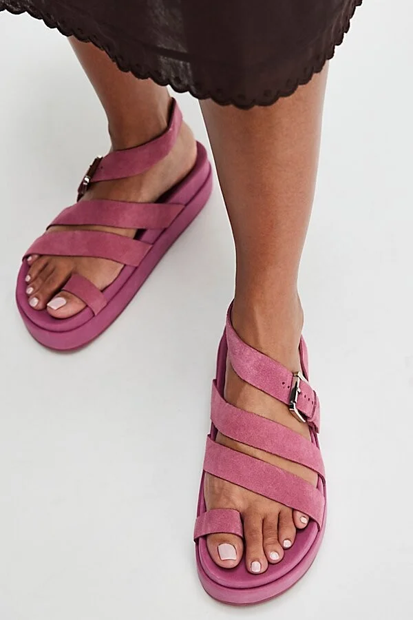 Getaway Footbed Suede Sandals - Image 2