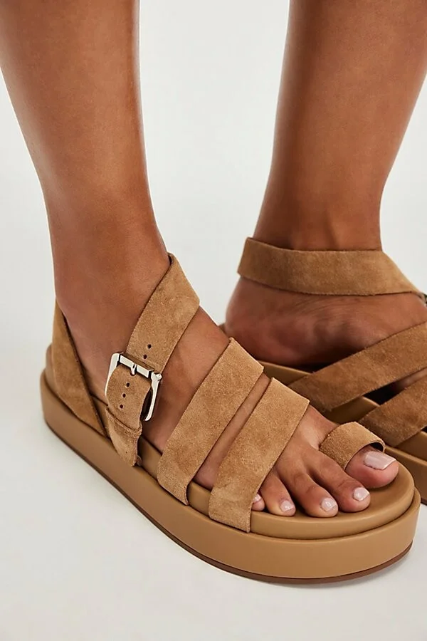Getaway Footbed Suede Sandals - Image 2