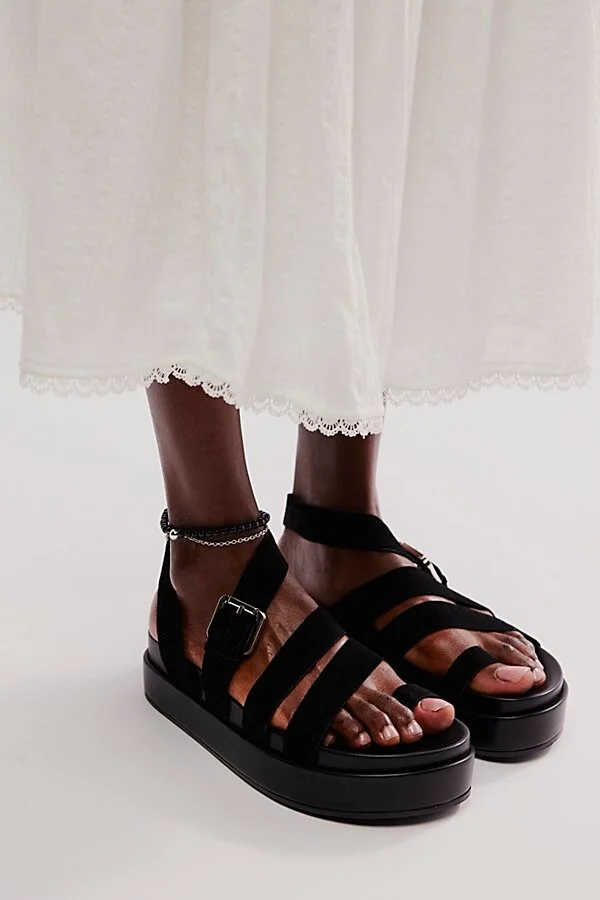 Getaway Footbed Suede Sandals