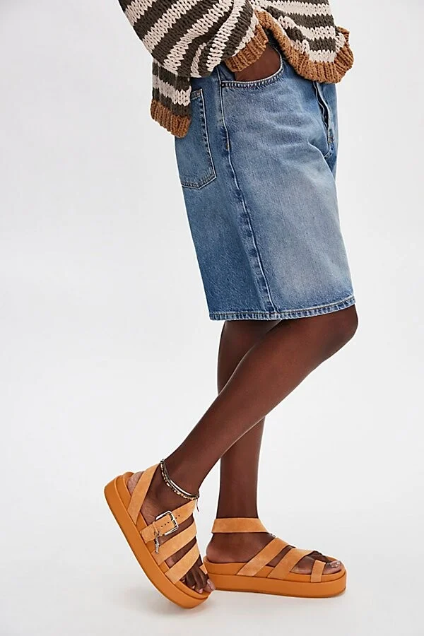 Getaway Footbed Suede Sandals