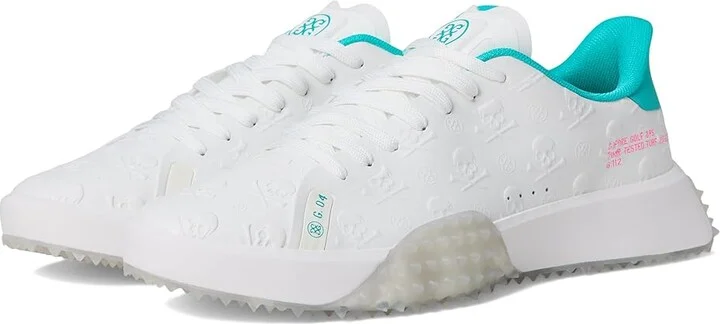 GFORE G.112 Embossed Skull and Tees Golf Shoes Men's Golf Shoes Snow/Siren : 9 M, Leather