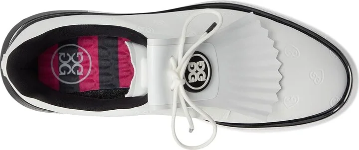 GFORE Gallivan2r Debossed Heart G's Golf Shoes Women's Golf Shoes Snow/Onyx : 5 M, Synthetic - Image 2