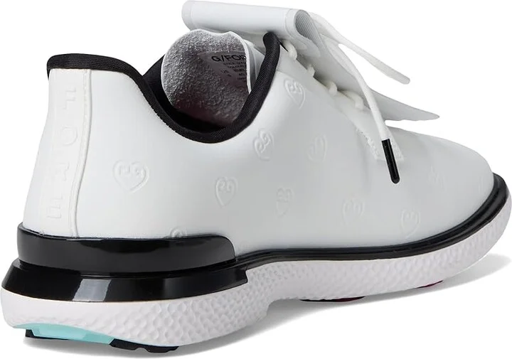 GFORE Gallivan2r Debossed Heart G's Golf Shoes Women's Golf Shoes Snow/Onyx : 5 M, Synthetic - Image 4