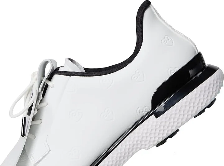 GFORE Gallivan2r Debossed Heart G's Golf Shoes Women's Golf Shoes Snow/Onyx : 5 M, Synthetic - Image 7