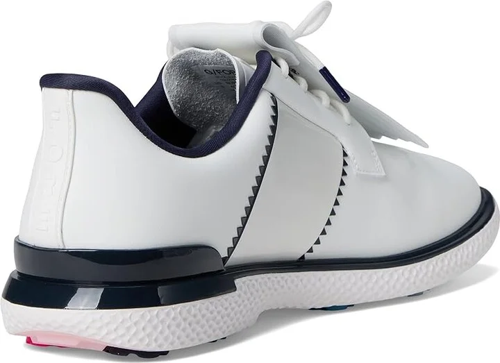 GFORE Gallivan2r Saddle Stripe Golf Shoes Women's Golf Shoes Snow/Twilight : 6 M, Synthetic - Image 4