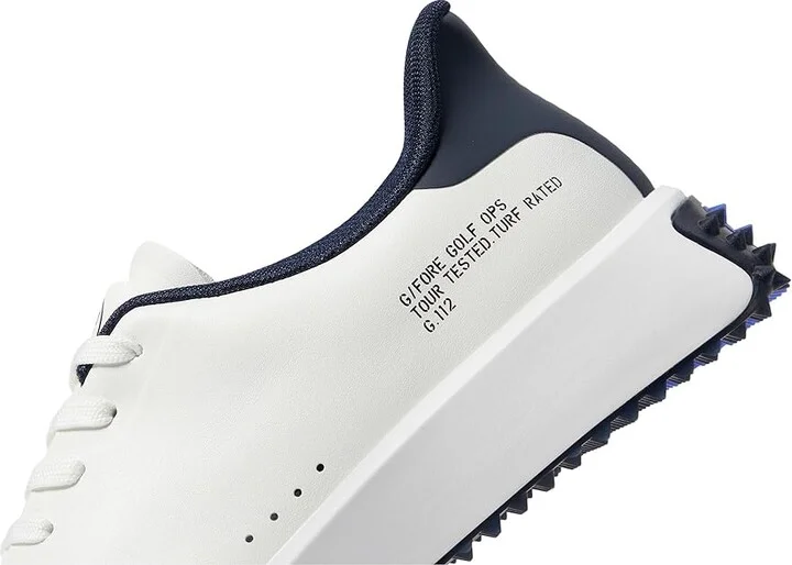 GFORE Men's G.112 P.U. Leather Golf Shoes Men's Shoes Snow/Twilight : 7 M, Leather/Rubber - Image 4