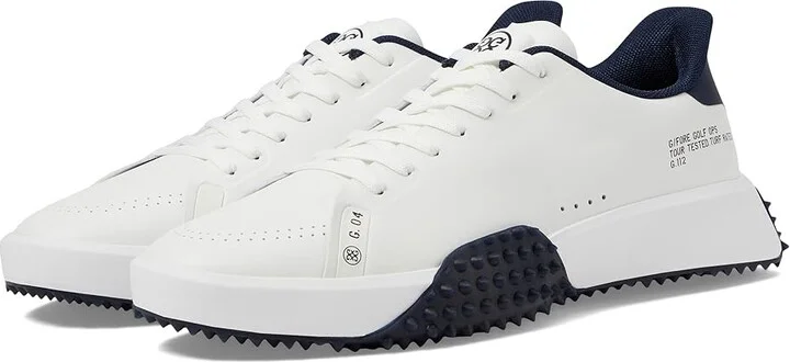 GFORE Men's G.112 P.U. Leather Golf Shoes Men's Shoes Snow/Twilight : 7 M, Leather/Rubber