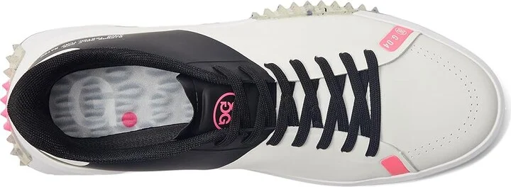 GFORE Men's G.112 P.U. Leather Stippled Golf Shoes Men's Shoes Snow/Onyx : 7 M, Leather/Rubber - Image 2