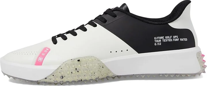 GFORE Men's G.112 P.U. Leather Stippled Golf Shoes Men's Shoes Snow/Onyx : 7 M, Leather/Rubber - Image 3