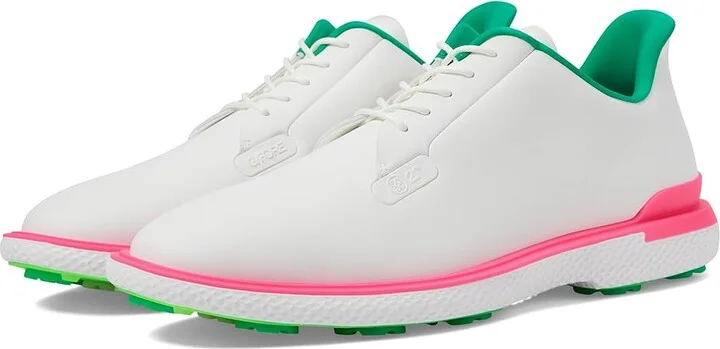 GFORE Men's Gallivan2r Golf Shoes Men's Shoes Snow/Knockout Pink : 7.5 M, Synthetic