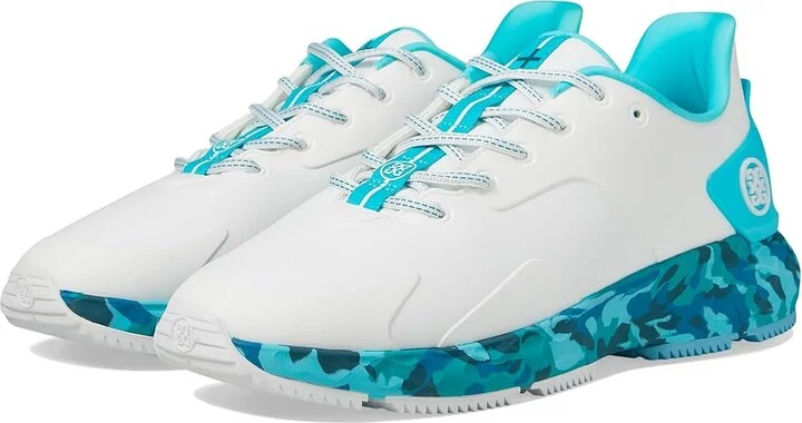 GFORE Men's MG4+ T.P.U. Camo Golf Shoes Men's Shoes Snow/Sardinia : 7 M, Rubber