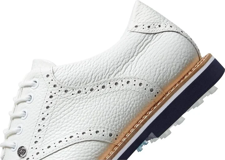 GFORE Men's Saddle Gallivanter Golf Shoes Men's Shoes Snow/Twilight : 7 M, Leather - Image 4