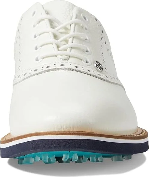 GFORE Men's Tonal Saddle Gallivanter Golf Shoes Men's Shoes Snow/Twilight : 7 M, Leather - Image 5