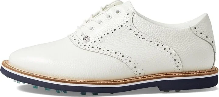 GFORE Men's Tonal Saddle Gallivanter Golf Shoes Men's Shoes Snow/Twilight : 7 M, Leather - Image 6