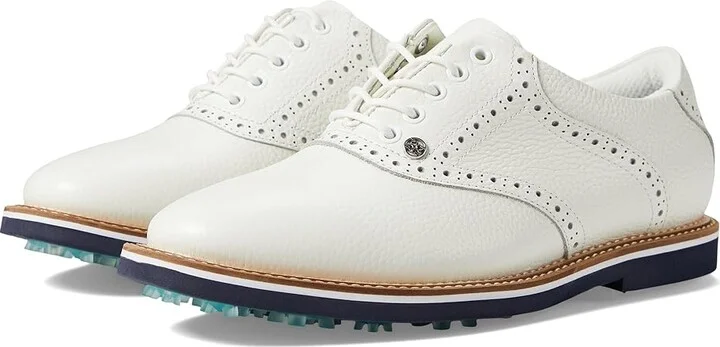 GFORE Men's Tonal Saddle Gallivanter Golf Shoes Men's Shoes Snow/Twilight : 7 M, Leather