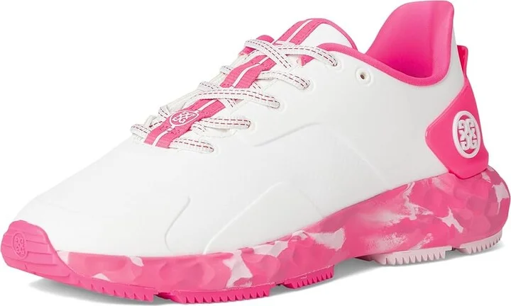 GFORE Mg4+ Camo Sole Golf Shoes Women's Golf Shoes Snow/Knockout Pink : 5.5 M, Synthetic - Image 5