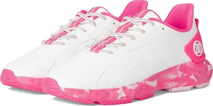 GFORE Mg4+ Camo Sole Golf Shoes Women's Golf Shoes Snow/Knockout Pink : 5.5 M, Synthetic