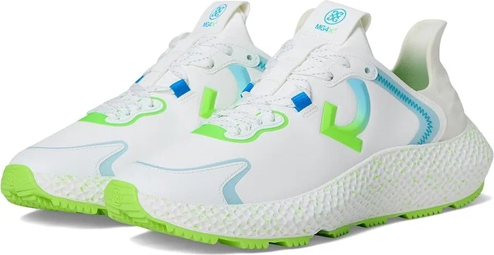 GFORE MG4X2 Stippled Hybrid Golf Cross Trainer Women's Golf Shoes Snow/Gecko : 5 M, Synthetic