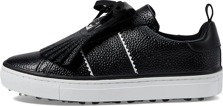 GFORE Women's Durf Pebble Leather Kiltie Golf Shoes Women's Shoes Onyx : 5 M, Leather/Rubber - Image 5