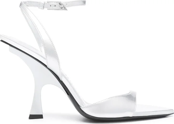 GG 95mm metallic leather sandals