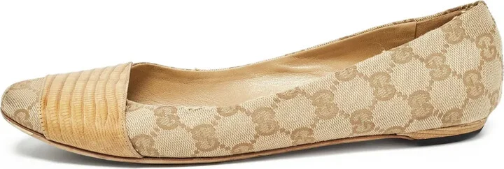 GG canvas ballet flats