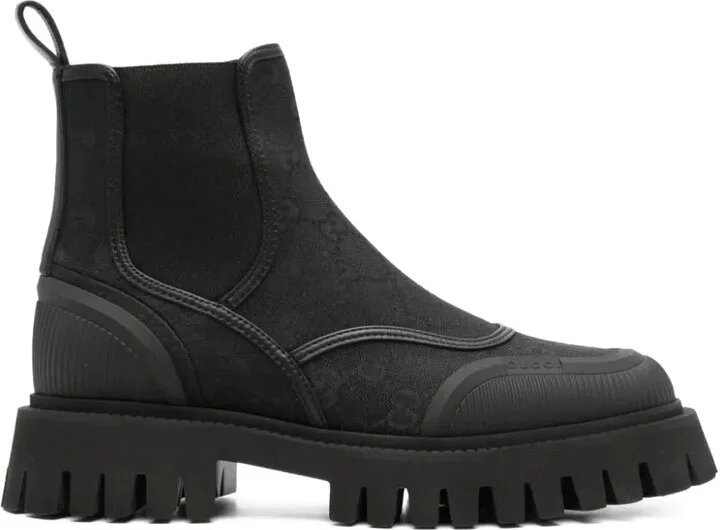 GG canvas Chelsea boots